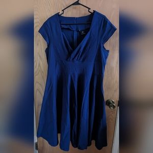 Gowntown Navy Blue Pin-up Style Party Cocktail 1940s Style Dress XXL